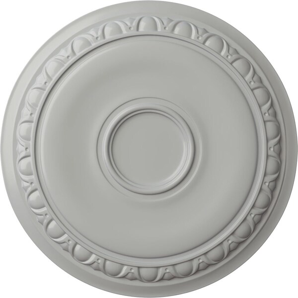 Ekena Millwork Caputo Ceiling Medallion (Fits Canopies up to 6"), Hand-Painted Frost, 24 1/4"OD x 1 1/2"P CM24CAFRF - main